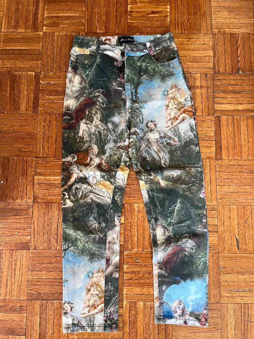 Current Mood x Dolls Kill Renaissance Art Print Skinny Jeans | XS